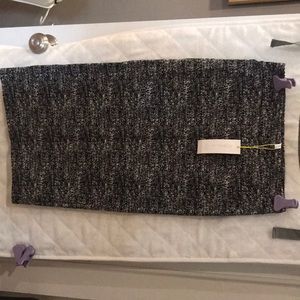 BCBG black and white pencil skirt